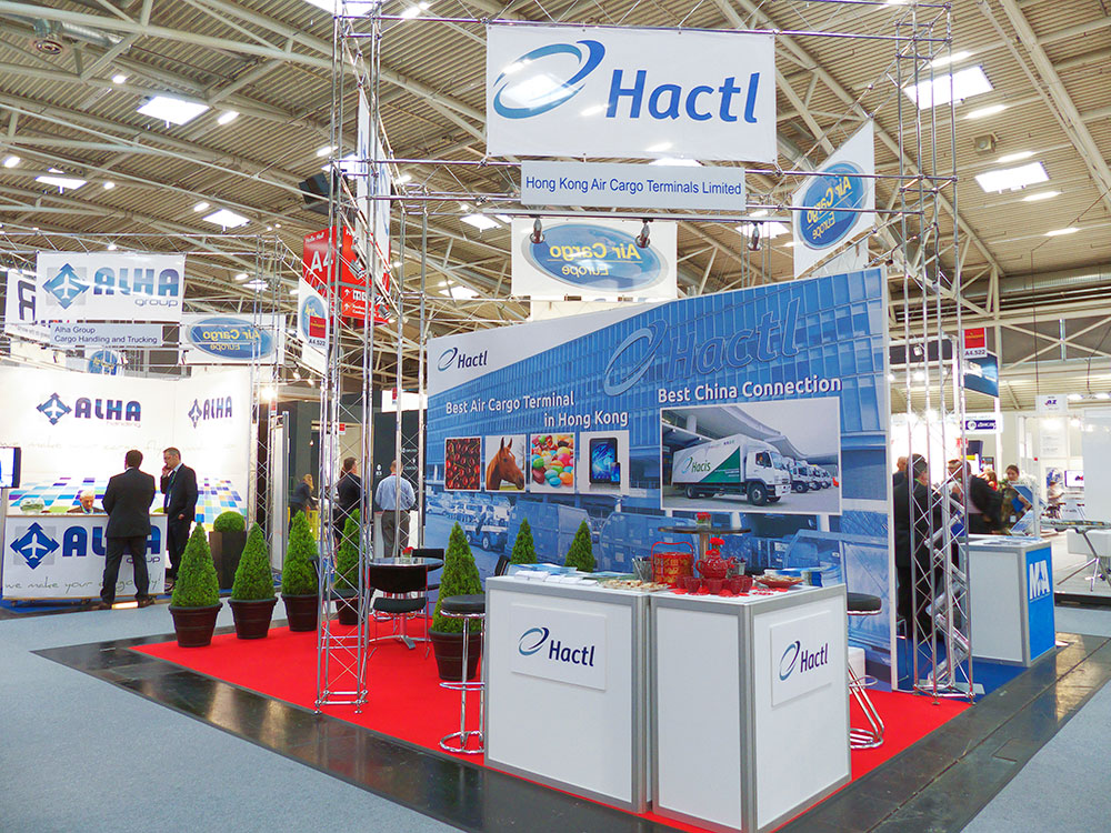 Exhibition Booth for Hactl at Air Cargo Europe in Munich 